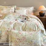 Bloomshire Luxury Printed 4-Piece Bedding Set 100S 100% Pure Cotton Sateen High End Bedroom Linens - Image 5