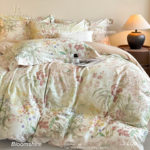 Bloomshire Luxury Printed 4-Piece Bedding Set 100S 100% Pure Cotton Sateen High End Bedroom Linens - Image 2